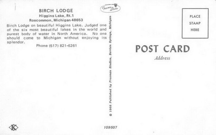 Birch Lodge - Old Postcard (newer photo)
